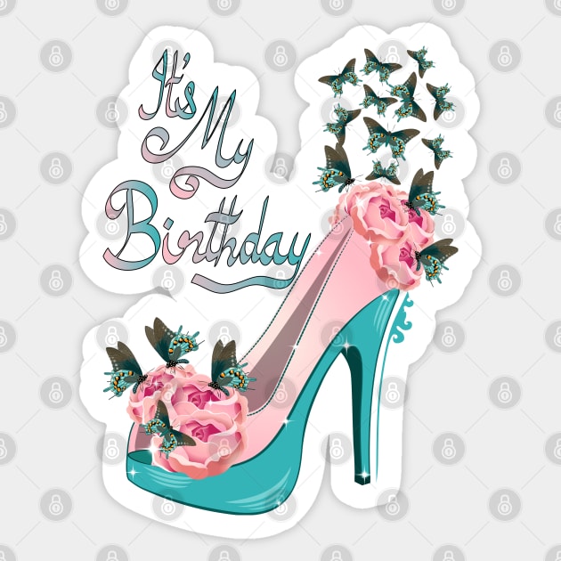 Its My Birthday Sticker by Designoholic